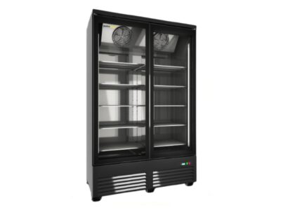 Congélateur Professionnel 2 Portes Luxury Noir 1253 mm