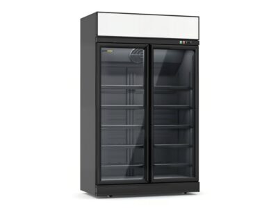 Congélateur Professionnel 2 Portes Luxury Noir 1253 mm