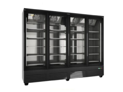 Congélateur Professionnel 4 Portes Luxury Noir 2500 mm