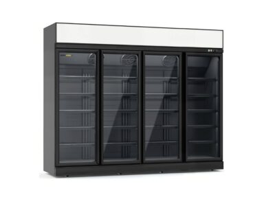 Congélateur Professionnel 4 Portes Luxury Noir 2500 mm
